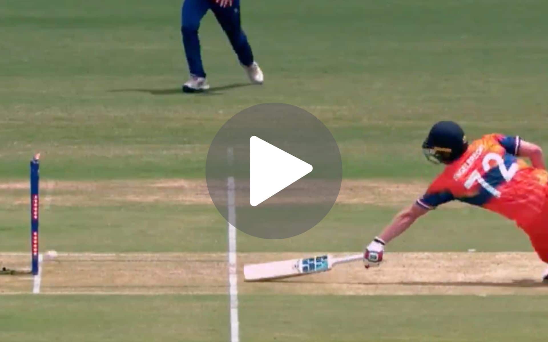 [Watch] Nepal Get Lucky As Sompal Kami's Magical Fingers Produce Heartbreaking Run-Out 